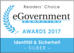 Auszeichnung Silber beim eGovernment Computing Readers' Choice Award 2017 in der Kategorie Identitaet und Sicherheit