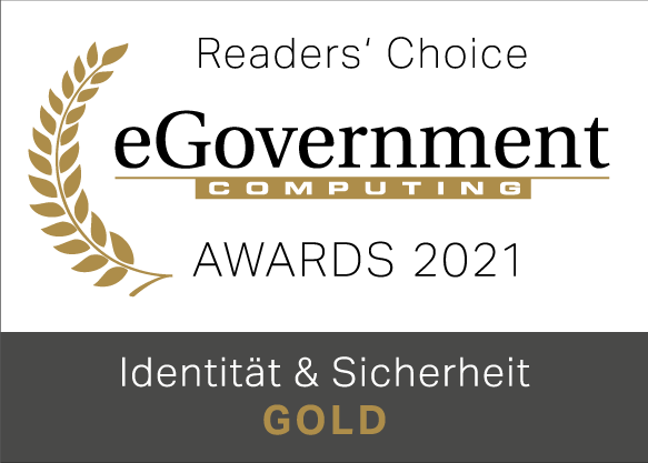 eGovernment Gold Award 2021 for Identity and Security