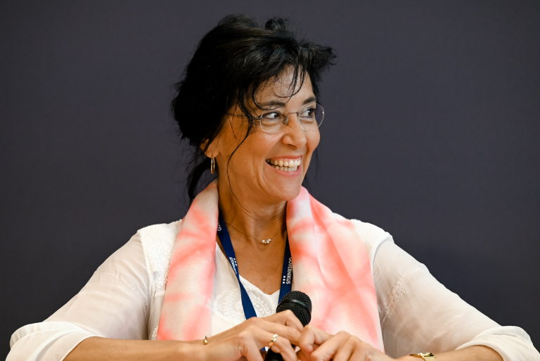 Carola Heilemann-Jeschke bei der Podiumsdiskussion