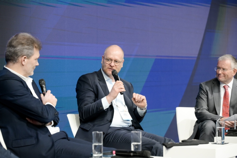 Vortragsdiskussion Dr. Stephan Klein, Bernd Schlömmer und Lars Hoppmann