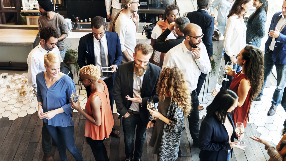 Menschengruppe auf der Omnisecure